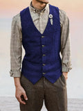Classic Tweed Suit Vest Vest coofandy