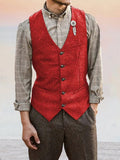 Classic Tweed Suit Vest Vest coofandy