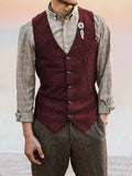 Classic Tweed Suit Vest Vest coofandy