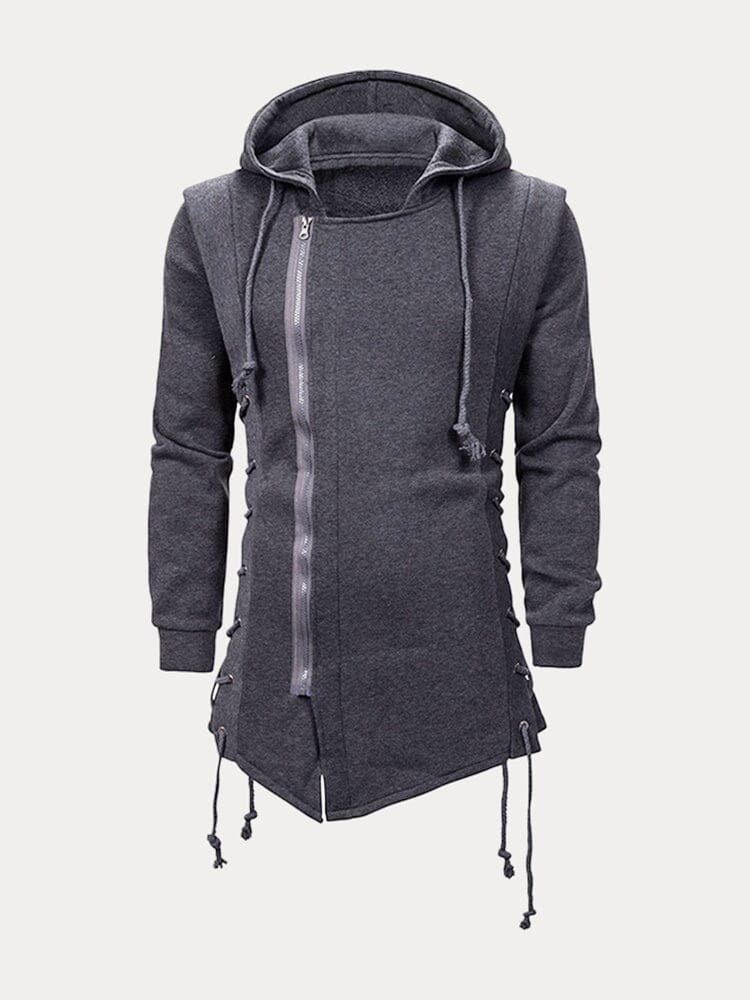 Gothic Style Zipper Hooded Outerwear Jackets coofandystore 