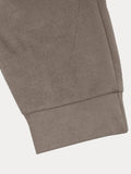 Athleisure 2-Piece Suede Set Sports Set coofandy