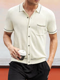 Classic Stretch Knit Shirt Shirts coofandy