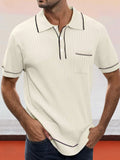 Soft Breathable Knit Polo Shirt Shirts coofandy