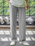 Leisure Cotton Linen Drawstring Pants Pants coofandy
