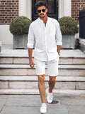 Comfort Simple 100% Cotton Set Sets coofandy White S