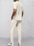 Casual Waffle 2-Piece Outfits Sets coofandy