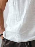 Essential 100% Cotton Hooded Tank Top Tank Tops coofandy