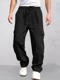 Casual Urban Explorer Cargo Pants Pants coofandy Black M