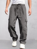Casual Urban Explorer Cargo Pants Pants coofandy Dark Grey M