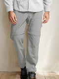 Convertible Quick Dry Travel Pants Pants coofandy Grey S