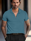 Classic Comfort Corduroy Polo Shirt Shirts & Polos coofandy Blue S