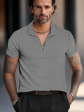 Classic Comfort Corduroy Polo Shirt Shirts & Polos coofandy Grey S