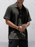 Leisure Essential Texture Shirt Shirts coofandy