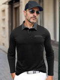 Essential Color Block Polo Shirt Shirts & Polos coofandy Black M
