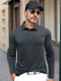 Essential Color Block Polo Shirt Shirts & Polos coofandy Grey M
