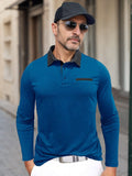 Essential Color Block Polo Shirt Shirts & Polos coofandy Royal Blue S