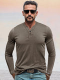 Minimalist Soft Stretch Undershirt Shirts & Polos coofandy Khaki M
