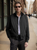 Casual Contrast Collar Jacket Jackets coofandy Black M