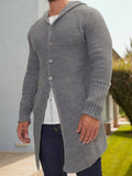Versatile Hooded Knit Cardigan Cardigans coofandy