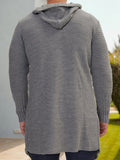 Versatile Hooded Knit Cardigan Cardigans coofandy