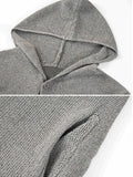 Versatile Hooded Knit Cardigan Cardigans coofandy