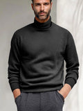 Versatile Warm Sweater Undershirt Sweater coofandy Black M