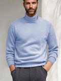 Versatile Warm Sweater Undershirt Sweater coofandy Clear Blue S