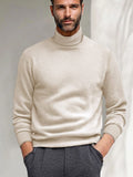 Versatile Warm Sweater Undershirt Sweater coofandy Beige S