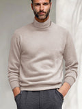 Versatile Warm Sweater Undershirt Sweater coofandy Light Khaki S