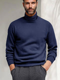 Versatile Warm Sweater Undershirt Sweater coofandy Navy Blue S