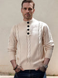 Casual Cable Knit Sweater Sweater coofandy Apricot M