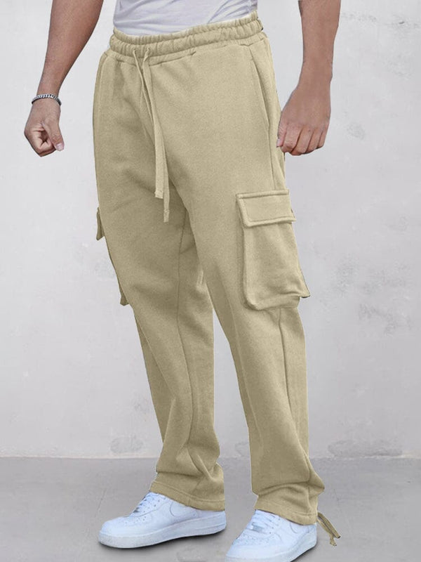 Casual Cargo Style Jogger Pants Pants coofandy Khaki S