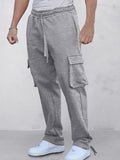 Casual Cargo Style Jogger Pants Pants coofandy Light Grey S