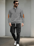 Casual Utility Corduroy Tracksuit Set Sets coofandy Grey S