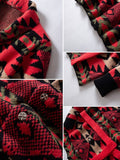 Vintage Jacquard Knit Cardigan Cardigans coofandy