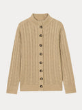 Effortless Cable Knit Cardigan Sweater coofandy
