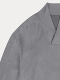 Urban Relaxed Fit Suede Sweatshirt Sweatshirts coofandy