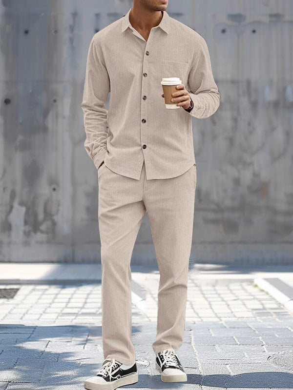 Cozy Corduroy 2-Piece Matching Sets Sets coofandy Khaki S