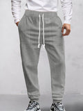 Urban Utility Jacquard Pants Pants coofandy Light Grey S