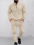Modern Jacquard Activewear Set Sets coofandy
