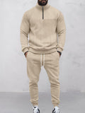 Modern Jacquard Activewear Set Sets coofandy