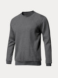 Casual Plaid Pullover Sweatshirt Sweatshirts coofandy