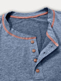 Comfy Versatile Contrast Stitching Shirt Shirts coofandy