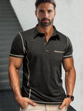 Essential Comfy Polo Shirt Polos coofandy Black S