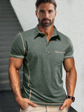 Essential Comfy Polo Shirt Polos coofandy Green S
