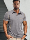 Essential Comfy Polo Shirt Polos coofandy Grey S
