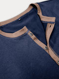 Retro Style Versatile Henley Shirt T-Shirt coofandy
