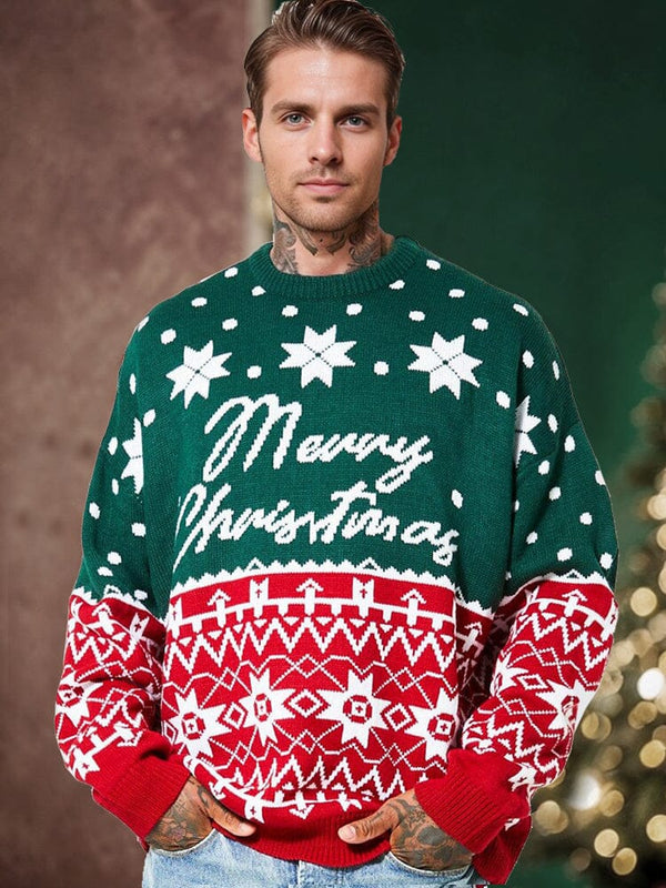 Cozy Christmas Knit Sweater Sweaters coofandy Green M