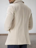 Premium Double-Breasted Lapel Coat Coat coofandy