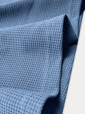 Comfy Versatile Waffle Henley Shirt T-Shirt coofandy
